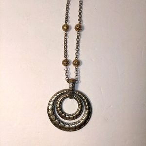 Brutalist Necklace Reversible Pendant